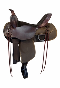 16 Inch Used Fabtron Lady Cordura Trail Saddle Wide Tree 7154