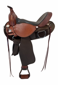 SOLD 2026/03/18 16 Inch Used Fabtron Mule Cordura Trail Saddle Wide Tree 7164