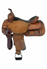 16 Inch Used Futurity Custom Training Saddle Wide Tree FL