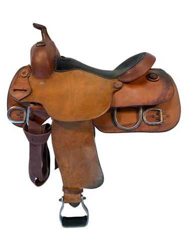 16 Inch Used Futurity Custom Training Saddle Wide Tree FL