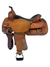 16 Inch Used Futurity Custom Training Saddle Wide Tree FL
