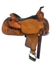 16 Inch Used Futurity Custom Training Saddle Wide Tree FL