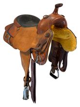 16 Inch Used Futurity Custom Training Saddle Wide Tree FL