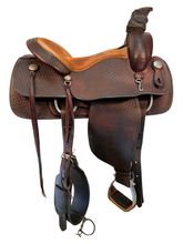 16 Inch Used Guffey Saddlery Roping Saddle