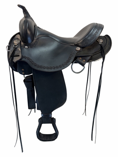 16 Inch Used High Horse By Circle Y Daisetta Cordura Trail Saddle Medium Tree 6914