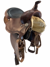 HOLD 2026/07/14c 16 Inch Used High Horse By Circle Y Daisetta Cordura Trail Saddle Medium Tree 6914