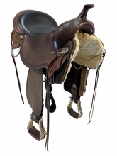 SOLD 2026/06/29j  16 Inch Used High Horse By Circle Y Daisetta Cordura Trail Saddle Medium Tree. 6914