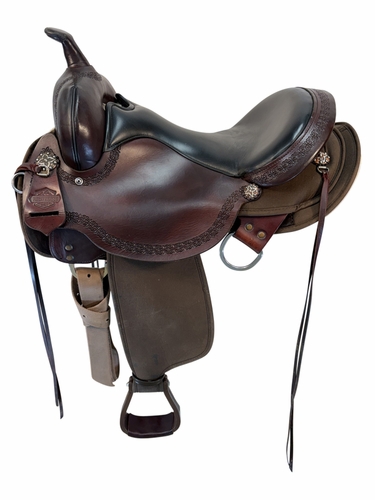 16 Inch Used High Horse By Circle Y Daisetta Cordura Trail Saddle Medium Tree 6914