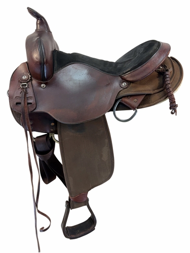 16 Inch Used High Horse By Circle Y El Campo Cordura Trail Saddle Medium Tree 6970