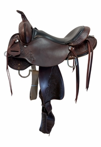 16 Inch USed High Horse By Circle Y Mesquite Trail Saddle Wide Tree 6864