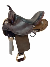 16 Inch Used High Horse By Circle Y Rosebud Cordura Trail Saddle Wide Tree 6918