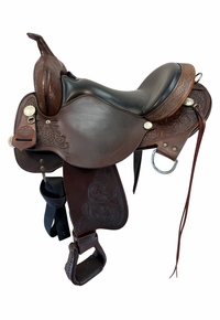 16 Inch Used High Horse By Circle Y Round Rock Trail saddle Medium Tree  6870