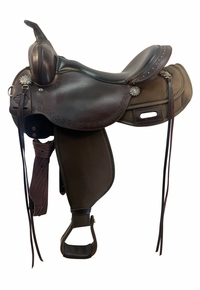 16 Inch Used High horse By Circle Y Willow Springs Cordura Trail Saddle Medium Tree 6913