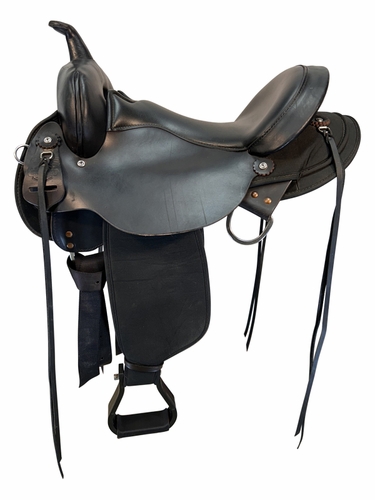 SOLD 2025/11/03  16 Inch Used High Horse El Campo Cordura Trail Saddle 6970