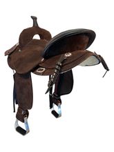 16 Inch Used Circle Y High Horse Galaxy Barrel Saddle 6832 Wide Tree
