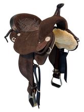 16 Inch Used Circle Y High Horse Galaxy Barrel Saddle 6832 Wide Tree