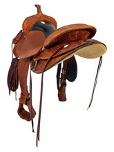 SOLD 2025/08/11j  16 Inch Used High Horse Oyster Creek Trail Saddle 6808