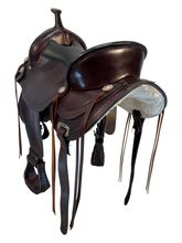 16 Inch Used Hilason Trail Saddle Extra Wide Tree 4206170