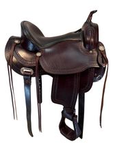 16 Inch Used Hilason Trail Saddle Extra Wide Tree 4206170