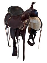 16 Inch Used Hilason Trail Saddle Extra Wide Tree 4206170