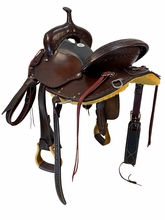 16 Inch Used HR Mule Trail Saddle Medium Tree 394