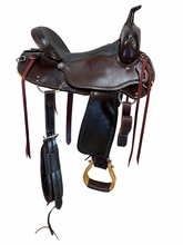 16 Inch Used HR Mule Trail Saddle Medium Tree 394