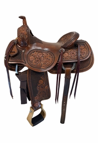16 Inch Used HR Ranch Cutter Saddle Medium Tree