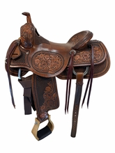 16 Inch Used HR Ranch Cutter Saddle Medium Tree