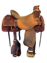 16 Inch Used HR Hud Roberts Ranch Saddle