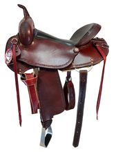 16 Inch Used HR Saddlery Mule Trail Saddle 394H