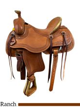 16 Inch Used HR Saddlery Ranch Saddle 64 *Free Shipping*