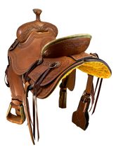 16 Inch Used HR Saddlery Ranch Saddle 64 *Free Shipping*