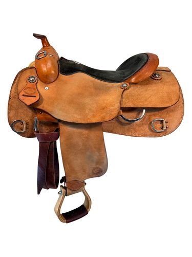 HOLD 2025/07/24j  16 Inch Used HR Hud Roberts Training Saddle