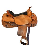 HOLD 2025/07/24j  16 Inch Used HR Hud Roberts Training Saddle