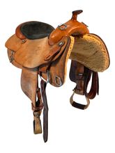 HOLD 2025/07/24j  16 Inch Used HR Hud Roberts Training Saddle