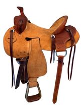16 Inch Used J Stead Ranch Saddle