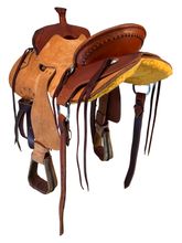 16 Inch Used J Stead Ranch Saddle