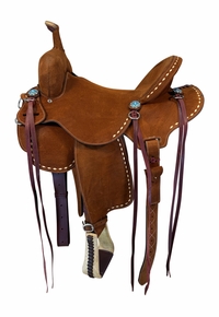 16 Inch Used JC Martin Barrel Saddle 1615 Wide Tree