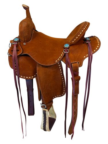 16 Inch Used JC Martin Barrel Saddle 1615