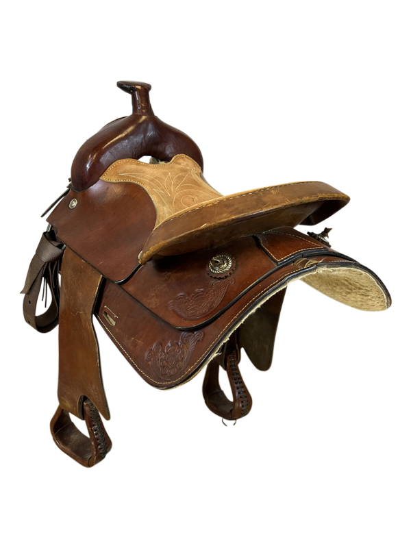 PRICE REDUCED! 16 Inch Used Lamb Saddle Co Roping Saddle *Free Shipping*