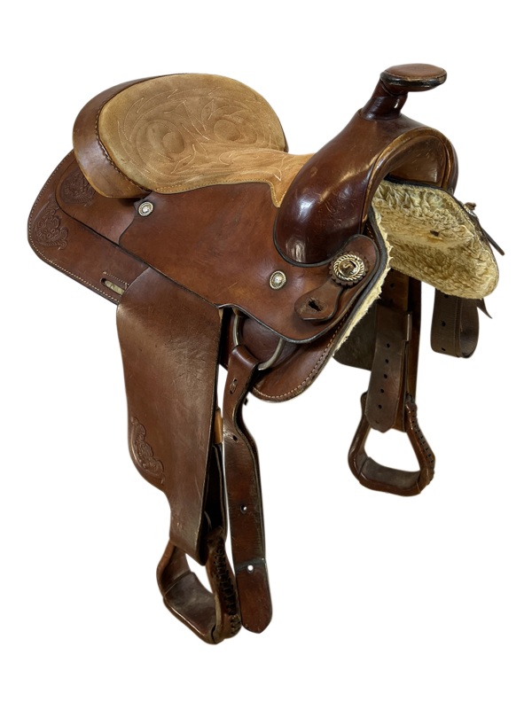 PRICE REDUCED! 16 Inch Used Lamb Saddle Co Roping Saddle *Free Shipping*