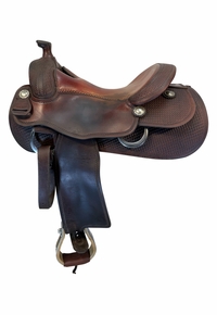 16 Inch Used Pards Western Shop Reining Saddle Wide Tree