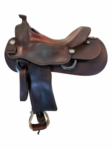 16 Inch Used Pards Western Shop Reining Saddle Wide Tree