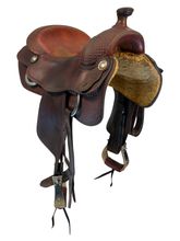 16 Inch Used Pards Western Shop Reining Saddle Wide Tree