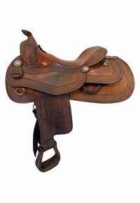 16 Inch Used Pards Western Shop Reining Saddle Wide Tree
