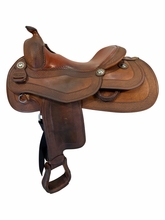 16 Inch Used Pards Western Shop Reining Saddle Wide Tree