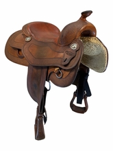 16 Inch Used Pards Western Shop Reining Saddle Wide Tree