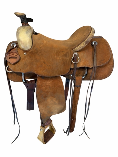 16 Inch Used Paul Turner Roping Saddle Wide Tree