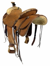 16 Inch Used Paul Turner Roping Saddle Wide Tree