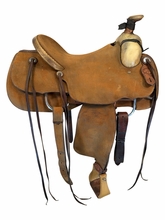 16 Inch Used Paul Turner Roping Saddle Wide Tree